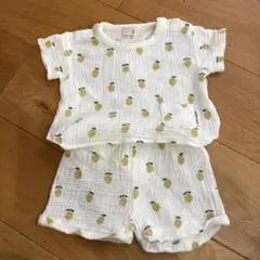 petit main レモン柄セットアップ　80㌢