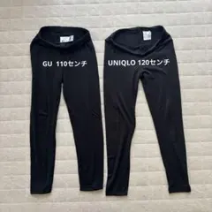 キッズ　スパッツ　2本セット　UNIQLO ・GU