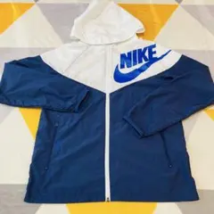 NIKE ナイキ 子供用 L 155センチ 紺色 ネイビー 風除け パーカー