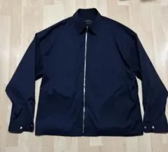 ZARA ダークネイビー ジッパー付きオーバーサイズジャケット