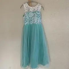 ドレス　発表会　150センチ　エメラルドグリーン