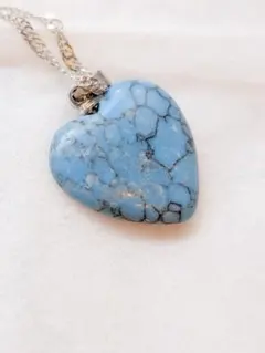 ターコイズハート型ネックレス