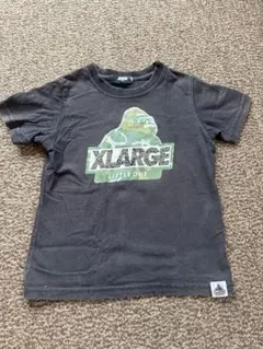 エクストララージ　XLARGE キッズ　Tシャツ　半袖　黒　スタッズ　迷彩