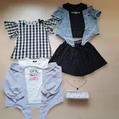 まとめ売り　130cm 服4点　ペンケース　アクセ付き　お買い得！