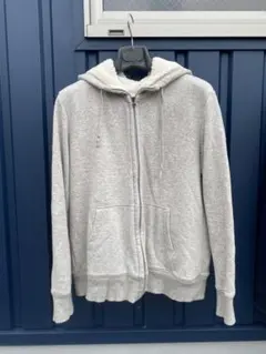 【UNIQLO】ボア付きパーカー　グレー　XLサイズ