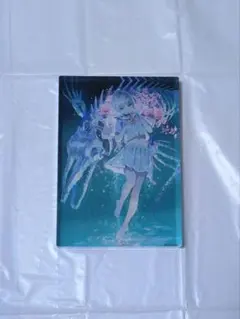 藤ちょこ イラスト展 藤色巡り アクリルブロック「6600年後の春に 