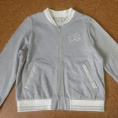 MEZZO PIANO グレー ジップアップジャケット ブルゾン M(150)