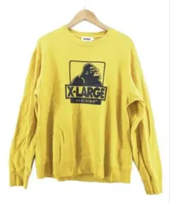 XLARGE イエロー トレーナー Mサイズ