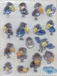 ハシビロコウ♪ボンボンドロップシール