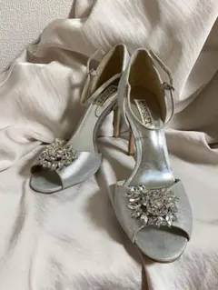 badgley mischka オープントゥ　パンプス　結婚式　パーティ