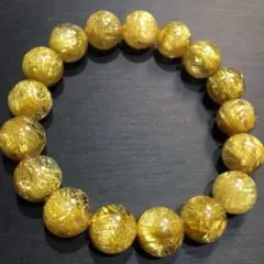 ⭐︎【天然】タイチンルチルクオーツ ブレスレット 12mm 46.3g