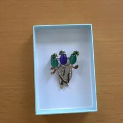 3羽の鳥 ブローチ