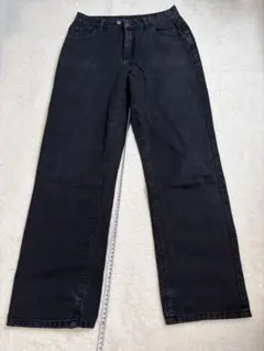 断捨離祭り！ブラックデニムパンツ　XL
