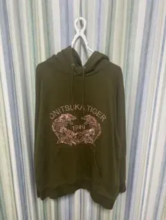 Onitsuka Tiger パーカーSサイズ カーキ