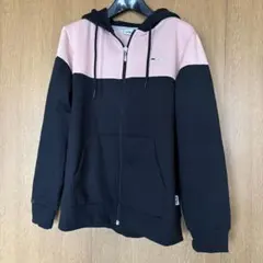 FILA フィラ レディース 裏起毛パーカー フルジップ バイカラー L