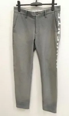 【DESCENTE】デサント　ゴルフパンツ　グレー　サイドロゴ
