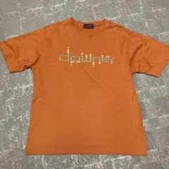 オレンジ グラフィックTシャツ Mサイズ