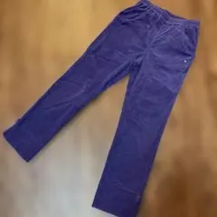 130サイズ　KP 薄手のコーデュロイパンツ　パープル　裾折り返し可能