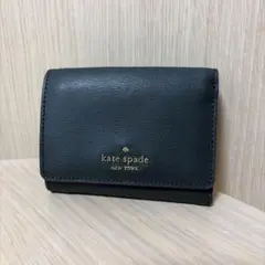 【美品】ケイトスペード☆3つ折り ミニ財布グリーン