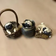 ハンドメイド*パグちゃんの金魚すくい・夏祭り・オブジェ・置物 - メルカリ