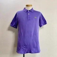 【希少カラー】CHEMISE LACOSTEラコステ パープル ポロシャツ ４