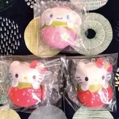 3点セット】ハローキティ フルーツ マーケット スクイーズ