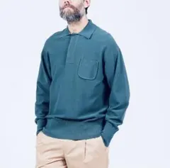 TOMORROWLAND MEN'S コットンカノコ ニットポロシャツのサムネイル