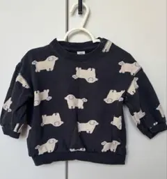 H&M 犬柄 トレーナー 12-18ヶ月　スウェット