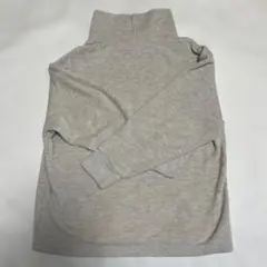ユニクロ　ソフトニットフリースリブハイネックNATURAL、WOMEN M