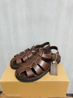 Organic Handloom グルカサンダル 26cm ダークブラウン 本革