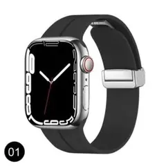 38mm アップルウォッチバンド 時計ベルト カスタム シリコンベルト メンズ