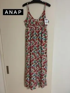 （新品タグ付き✨）anap アナップ フラワー　キャミワンピース