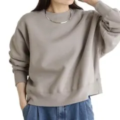 PUAL CE CIN 裏起毛シンプルスウェットプルオーバー