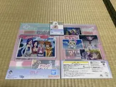 プリキュア一番くじ クリアファイル2枚、メモ帳