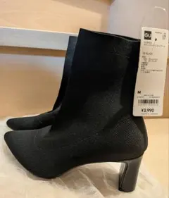 GU ポインテッドニットブーツ M 新品
