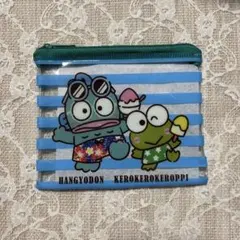 スシロー　はぴだんぶい　ハンギョドン&けろっぴ　ポーチ