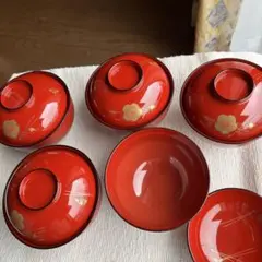 山中漆器椀 5個セット