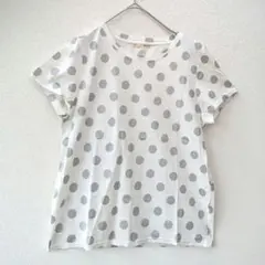 relacher ルラシェ ドット柄 半袖 Tシャツ 白 グレー AMBIDEXのサムネイル