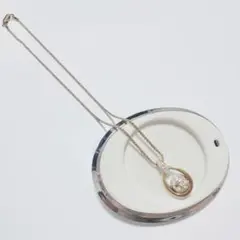 スワロフスキー ネックレス ストーンボール ゴールド クリスタルボール