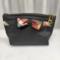 BLUE LABEL CRESTBRIDGE ポーチ リボン ブラックのサムネイル