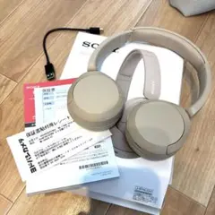 ソニー(SONY) ワイヤレスヘッドホン WH-CH520 ベージュ