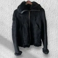 美品 goa gimmick fur jacket ゴア レザー ジャケット 黒 goa（ライダースジャケット）のフリマアイテム一覧