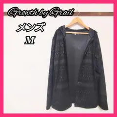 少し汚れありメンズ パーカー M ブラック 長袖 グレー 秋