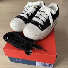 【美品】CONVERSE オールスター ボーダースター OX 23.5cm BK