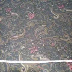 ペイズリー柄　ダークグリーン