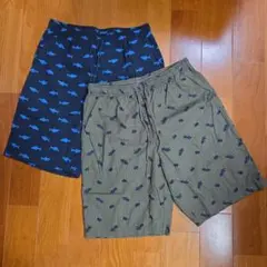 GU　柄物ショートパンツ2枚セット　Sサイズ