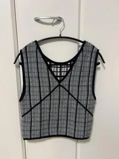 【ビームス】BeAMS クロップドニットベストのサムネイル