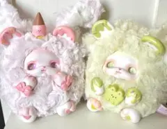 【2つセット！】LOLOAN ロロアン デザートシリーズ ぬいぐるみ ピンク&緑
