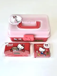 3coinsハローキティ ツールボックス マルシェバッグ 財布風付箋 セット