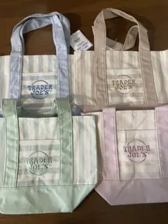 7月初旬発送 Trader Joe's ミニトート トレジョ ストライプ 4色 - メルカリ
